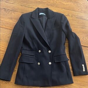 ANTONIO MELANI Black Double-Breasted Blazer